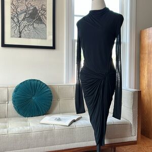 Helmut Lang Micro Modal Twist Jersey Dress